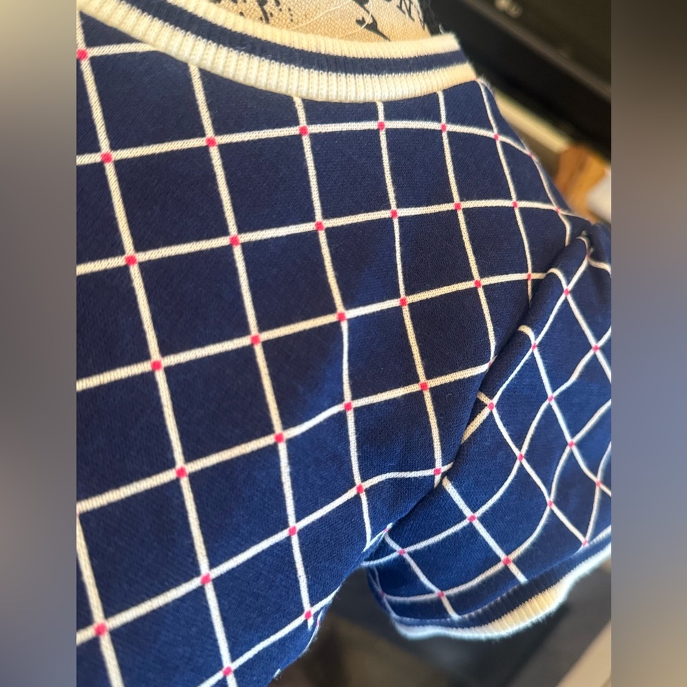 Vintage Tommy Hilfiger Navy Ruffle Cruise Dress Girl’s XL Women’s Small Medium - Picture 3 of 9